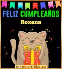 GIF Feliz Cumpleaños Roxana